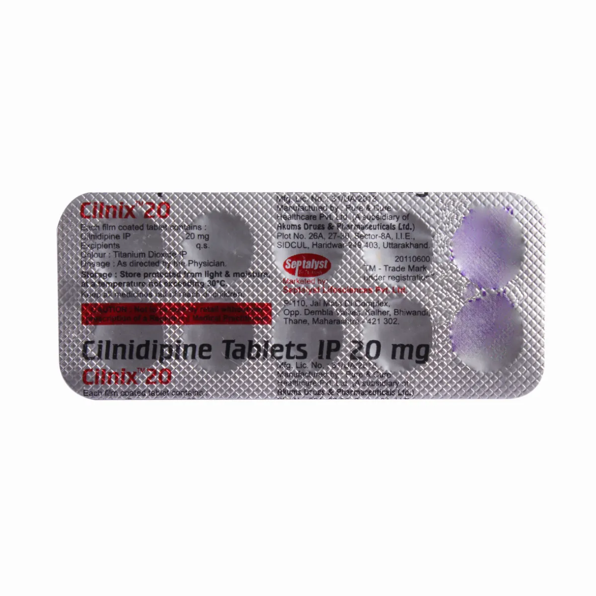 Cilnix 20mg Tablet